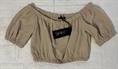 BLUSA CROP J'AIME' 4371G BEIGE MC JUNIOR