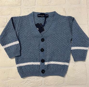 CARDIGAN M&F MF4286B BABY CELESTE FILO