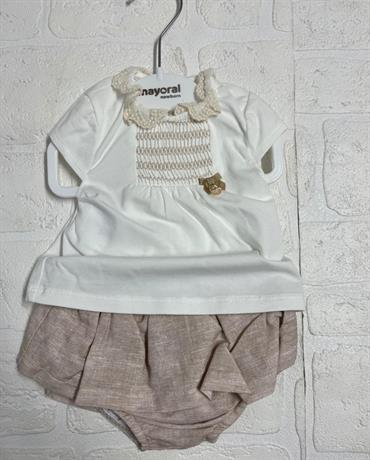 coordinato 2 pz mayoral 1829 lino beige neo