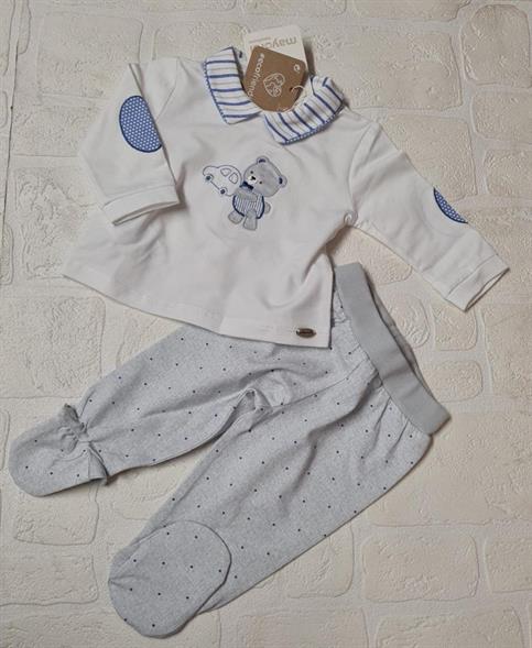 tutina 2pz mayoral 1506 bianco/blu neo