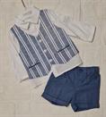 completo 2pz 1263 azzurro righe corto neo