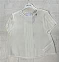 blusa mc alice pi 2512 bianco plisse junior