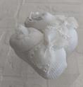 SCARPINA FIOCCO MACRAME E ORGANZA UTILIEFUTILI 317101 BIANCO NEO