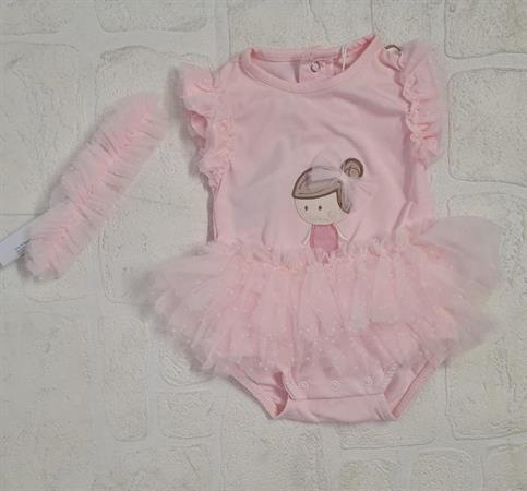 BODY TUTU+FASCETTA NEWBORN 1732 ROSA NEO