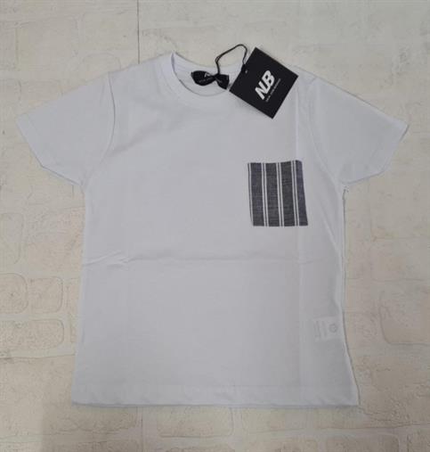 T-SHIRT M/C NEW JOB BRAND TS/TASC85 BIANCO BABY/JUNIOR