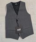 COMPLETO NEW JOB BRAND PANTALONE+GILET NERO  BABY/JUNIOR