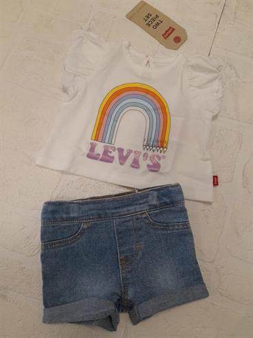 COMPLETO LEVI'S 1EH076-W5I NEONATA M/C ARCOBALENO E SHORT