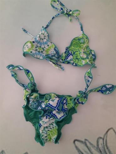 costume 2pz faak FJ23-1500U verde fantasia baby/junior
