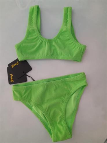 costume 2pz faak FJ23-1105VF verde fluo baby/junior