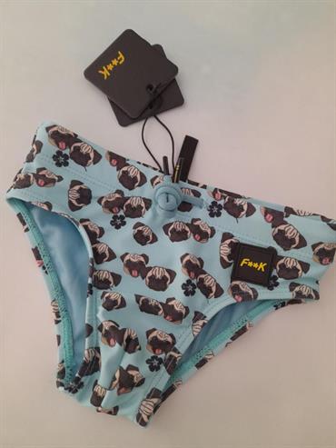 slip faak FJ23-3948U azzurro cani neo