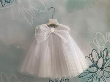 abito baby a F2853 baicno tulle neo