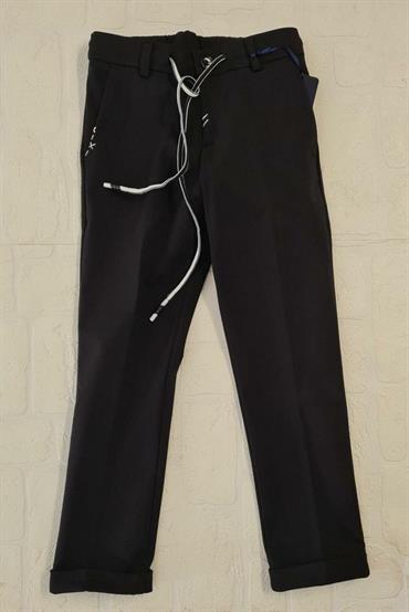 PANTALONE CON LACCIO M&F MF1286R NERO LUNGO JUNIOR