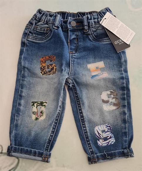jeans guess N3GA03D4CA0-MLTA lettere neo