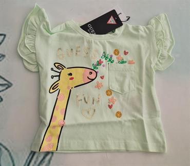 t-shirt mc guess K3GI02K6YW0-A80Q verde giraffa neo