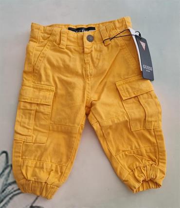 pantaloni cargo guess N1BB05WE1L0-G2C1 giallo senape neo