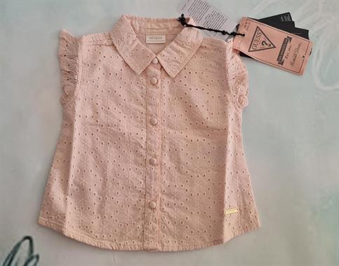 camicia mc pizzo sangallo k3gh00wfbc0-g63q rosa baby