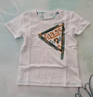 T-SHIRT LOGO GUESS N3GI08K8HM0-G011 BIANCO BABY