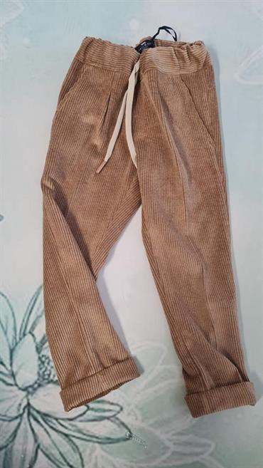 PANTALONE M&F MF1456B BABY CAMMELLO VELLUTO