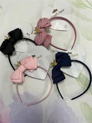 CERCHIETTO ANGEL'S FACE ABAND BABY CORONA ROSA/NERO/BLU/TEA
