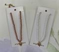 COLLANA ANGEL'S FACE NECKLACE PERLE ROSA/BIANCA