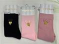 CALZINI ANGEL'S FACE CHARMING BABY CUORE ORO NERO/ROSA/TEA