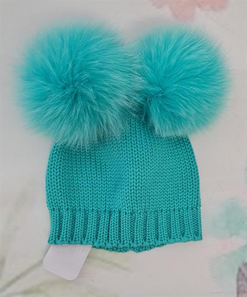 CAPPELLO CATYA 327626  VERDE TIFFANY 2PONPON BABY
