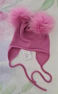 CAPPELLO CATYA 327588/F ROSA 2PONPON LACCI BABY