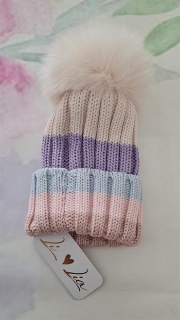 CAPPELLO CATYA 327634 COLOR PASTELLO PON PON VOLPE JUNIOR