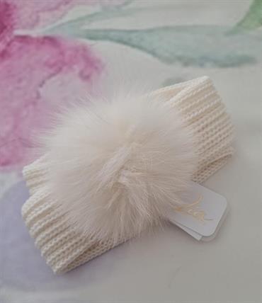FASCIA CATYA 327745 BIANCO PON PON INTRECCIATA JUNIOR
