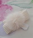 FASCIA CATYA 327745 BIANCO PON PON INTRECCIATA JUNIOR