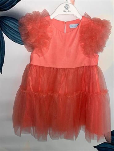 VESTITO ABEL&LULA BABY TULLE CORALLO