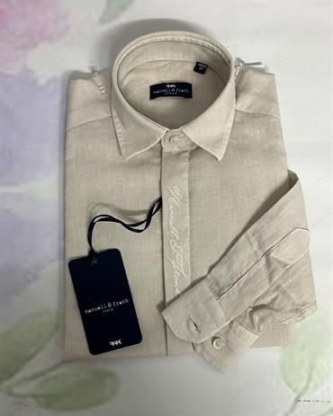 CAMICIA ML M&F MF3331CBB BEIGE LINO BABY