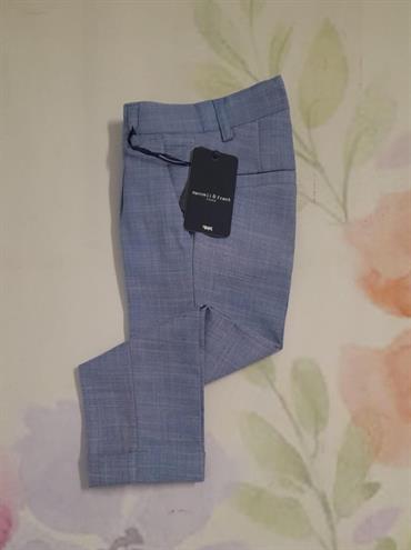 PANTALONE M&F MF1497B BABY AZZURRO LINO