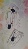 COMPLETO M&F MF5259N NEONATO GILET/BERMUDA/PAPILLON BIANCO/TORT