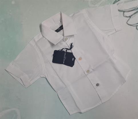 CAMICIA M/C MANUELL&FRANK MF3381N BIANCA BOTTONI COLORATI